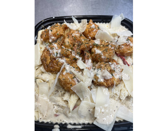 Shrimp Rasta pasta.