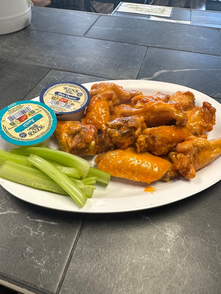 LG CHEESE PIZZA & 6 WINGS.