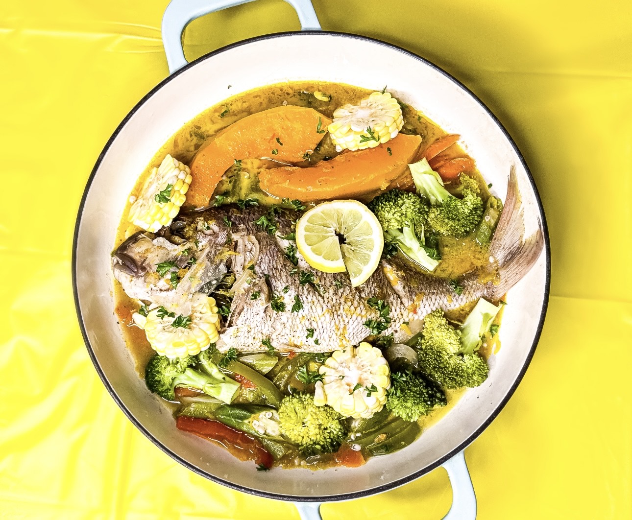 Steamed Fish.