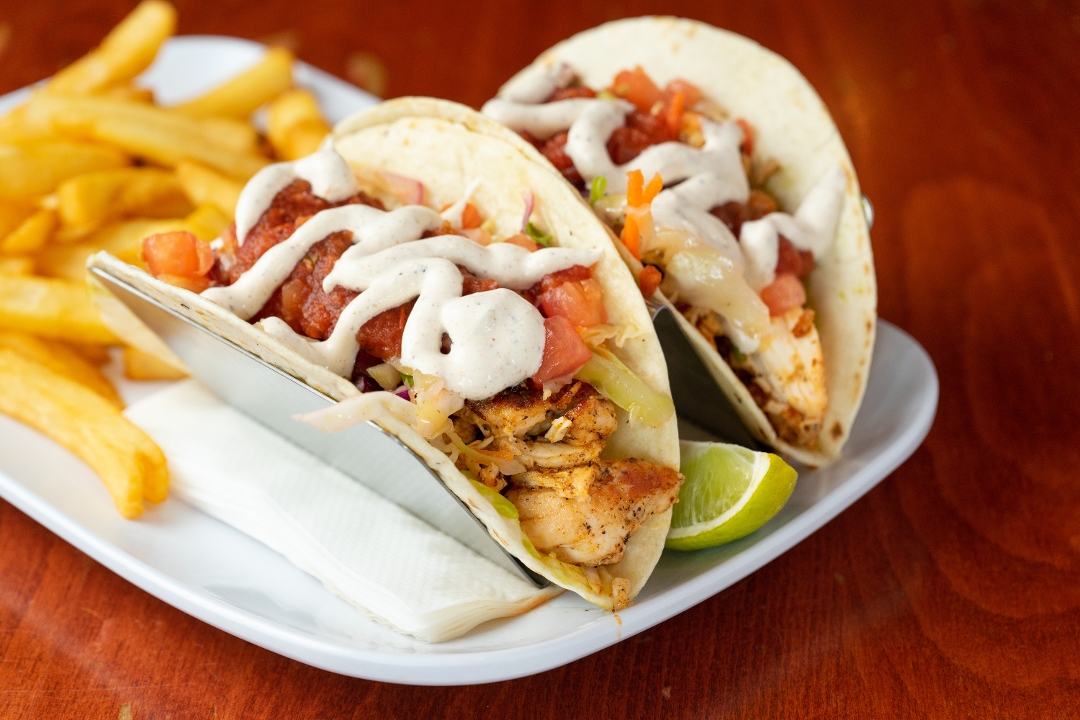 BLACKENED CHICKEN TACOS.