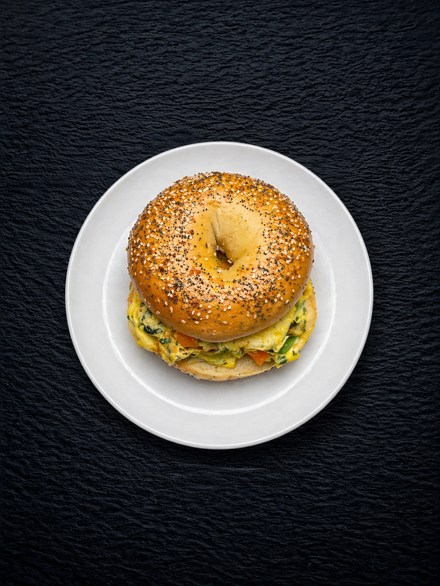 E4 Vegetable Omelet Sandwich.