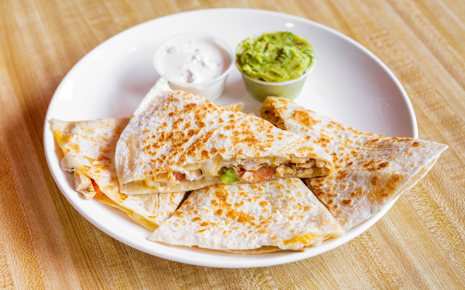 Grilled Chicken Quesadillas.
