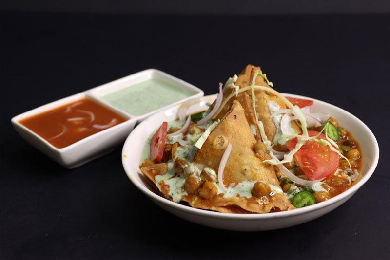 Samosa Chaat.
