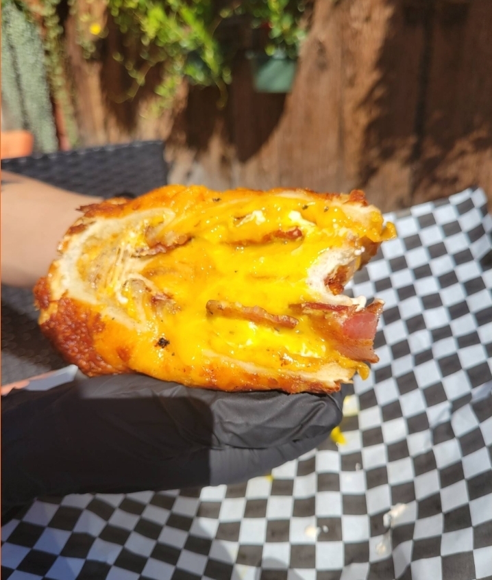 BAGEL GRILLED CHEESE.