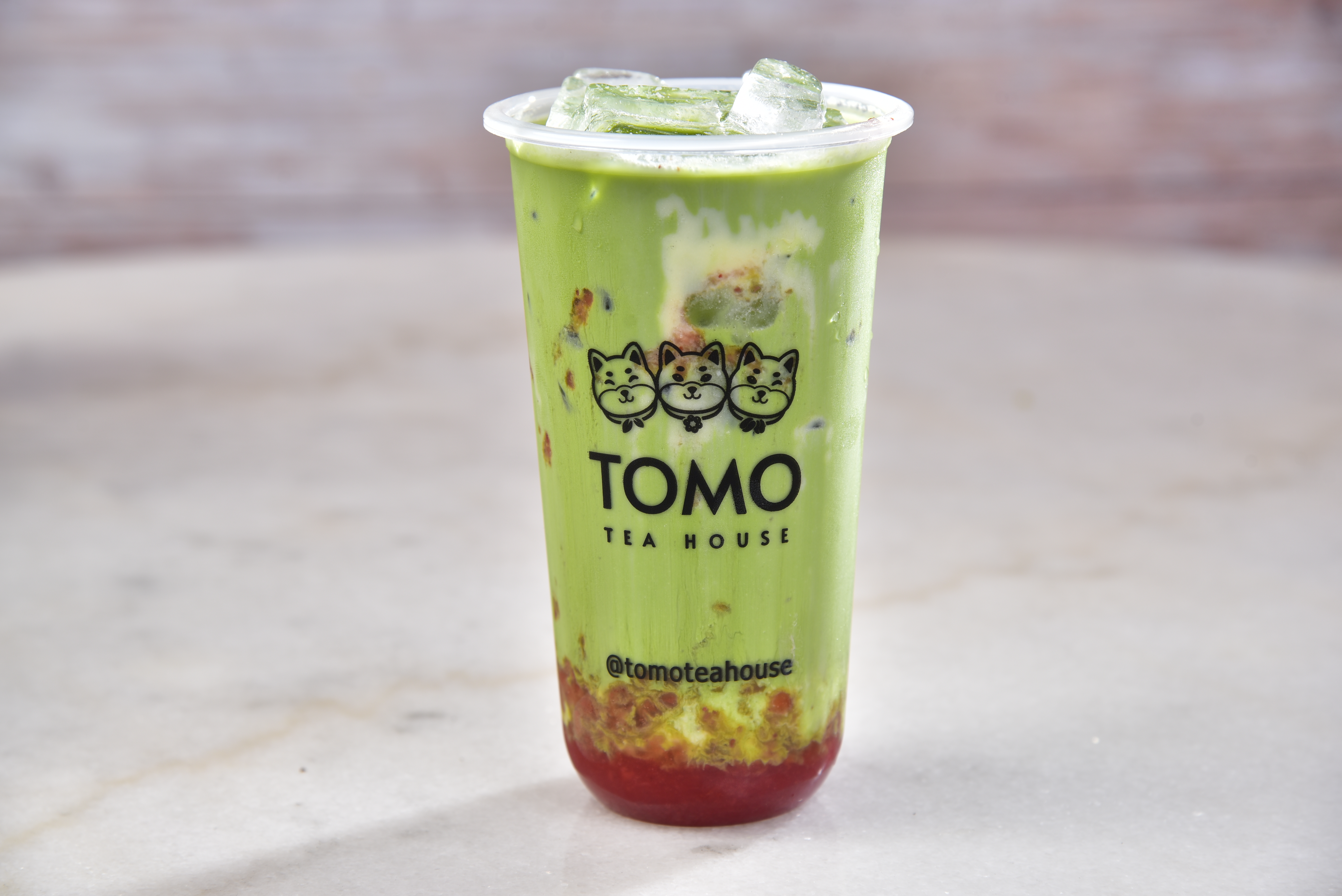 Strawberry Banana Matcha Bliss.