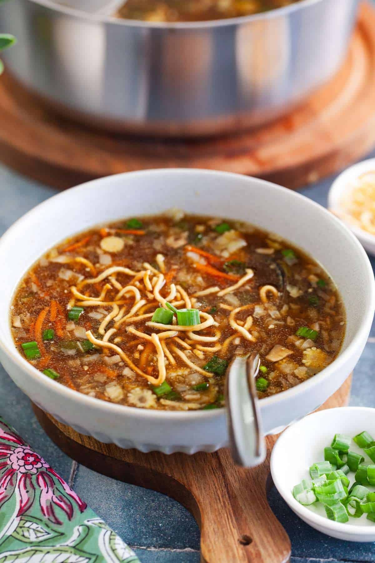 Manchow Soup Chicken.