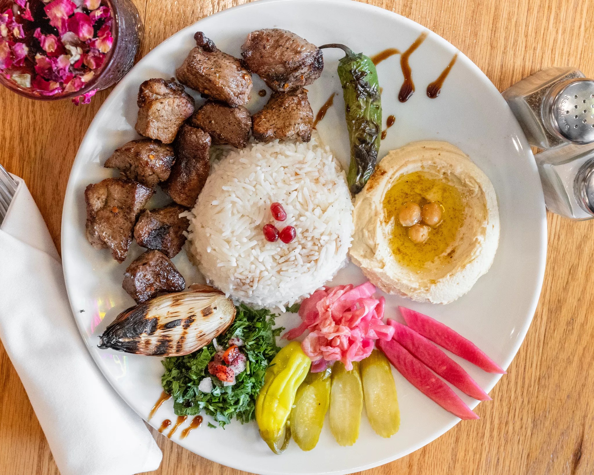 Lamb Shish Kebab.