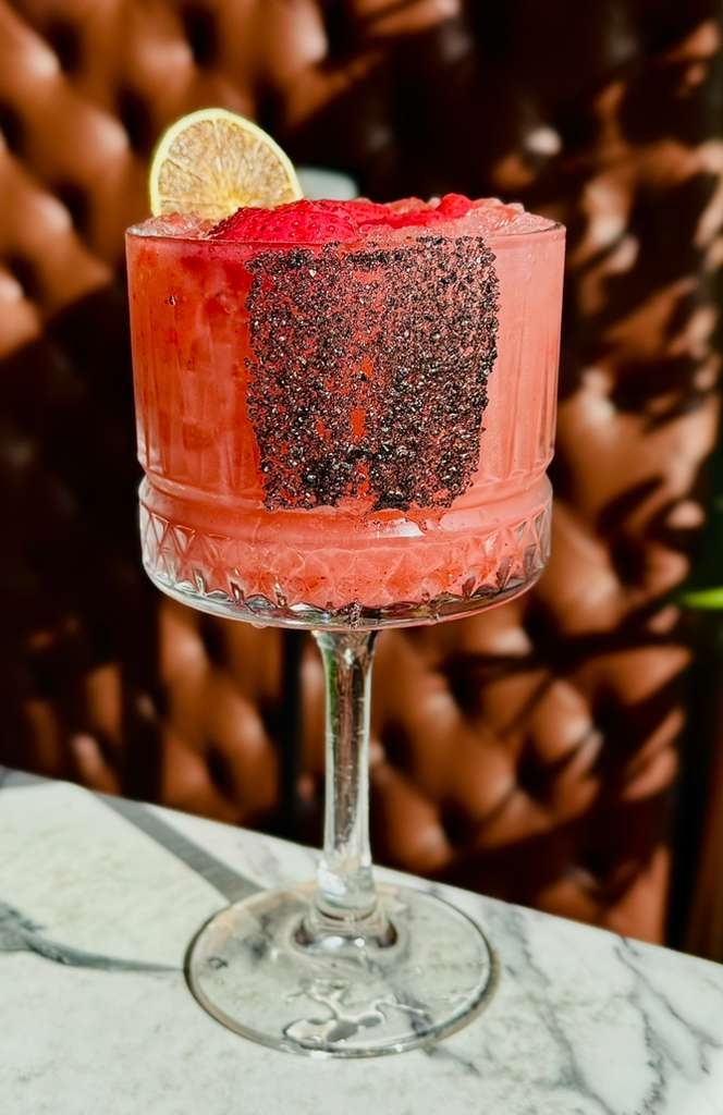 TO-GO Strawberry Margarita.