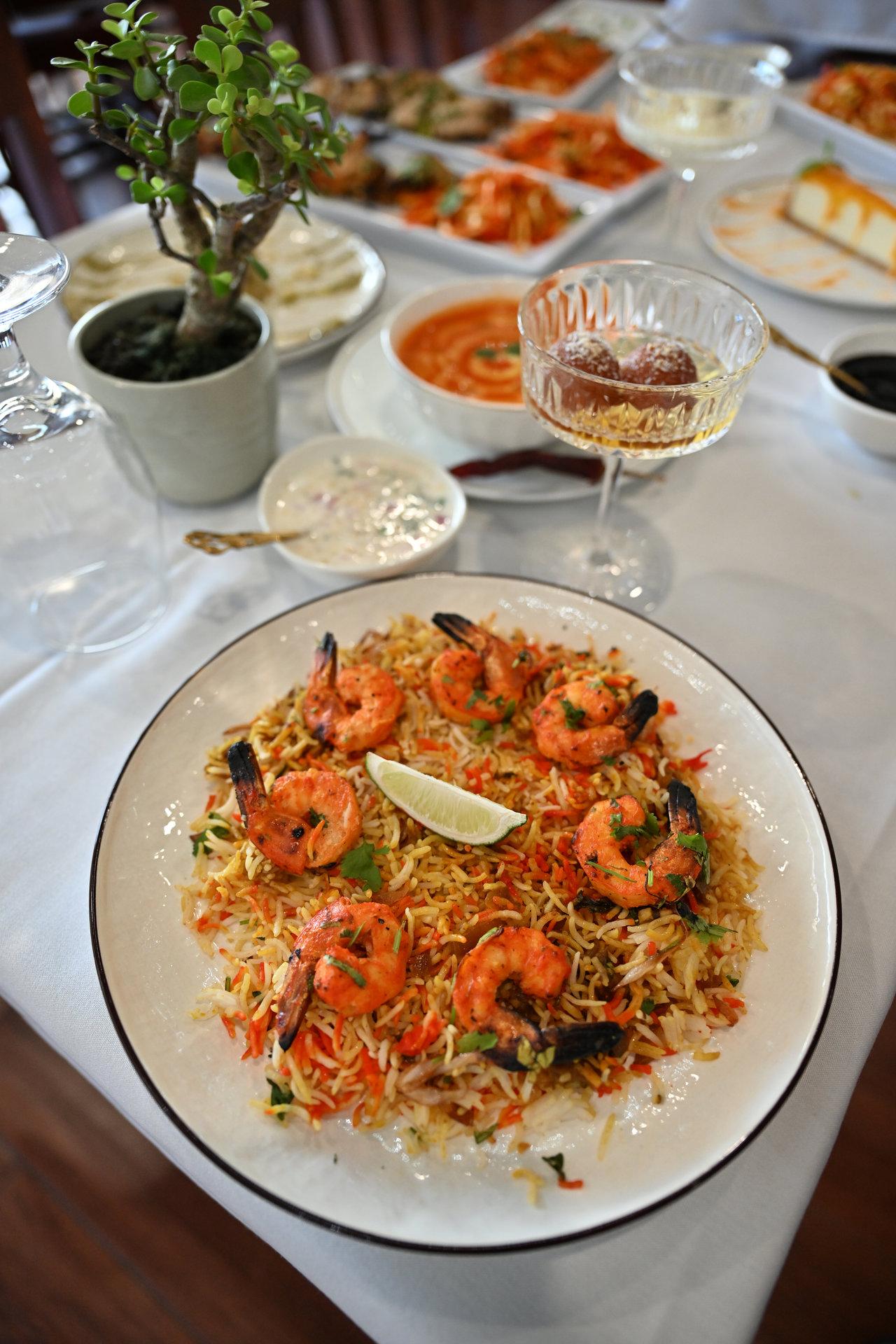 Shrimp Biryani.