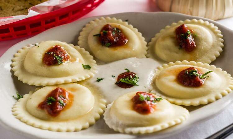Baked Cheese Ravioli.