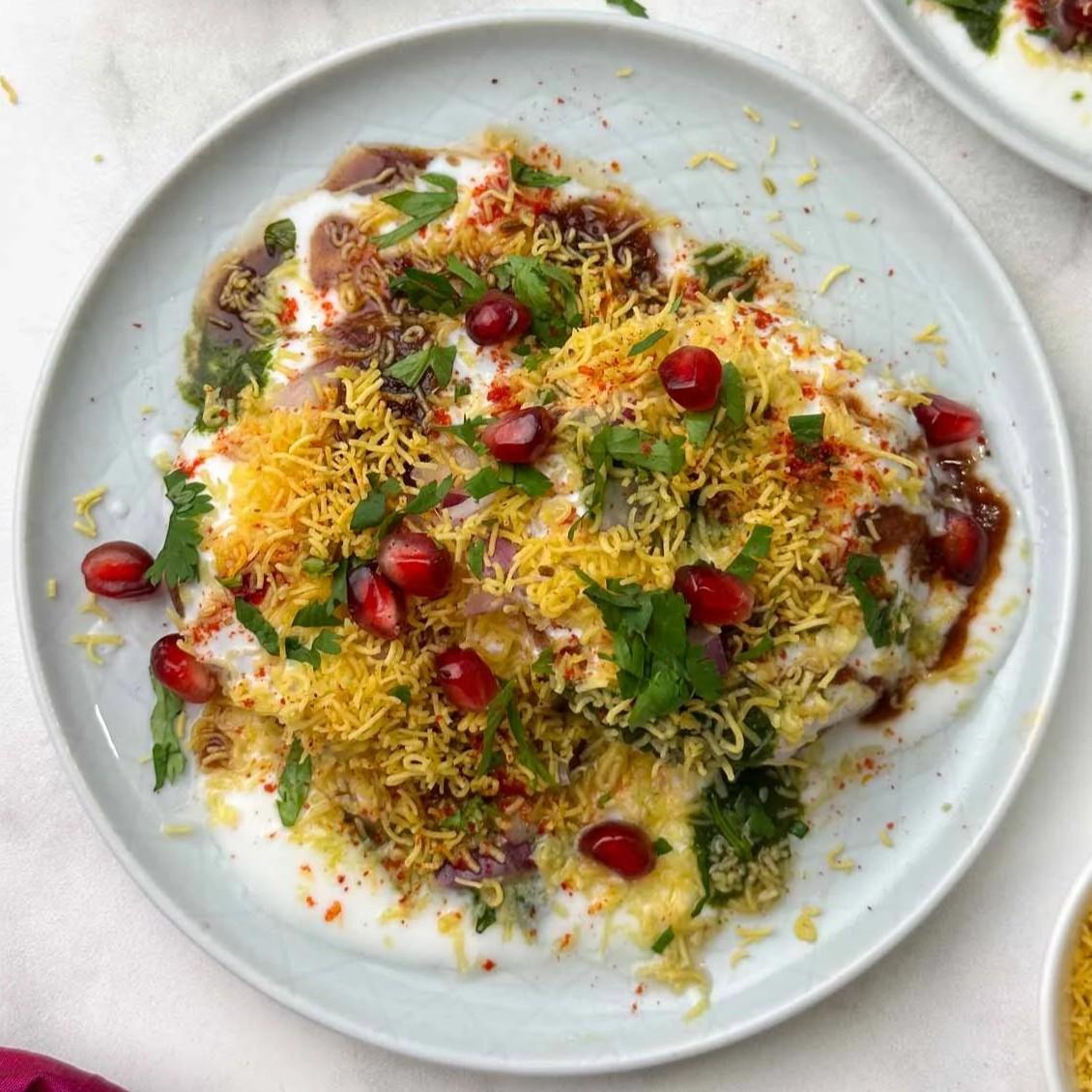 Aloo Tikki Chaat.