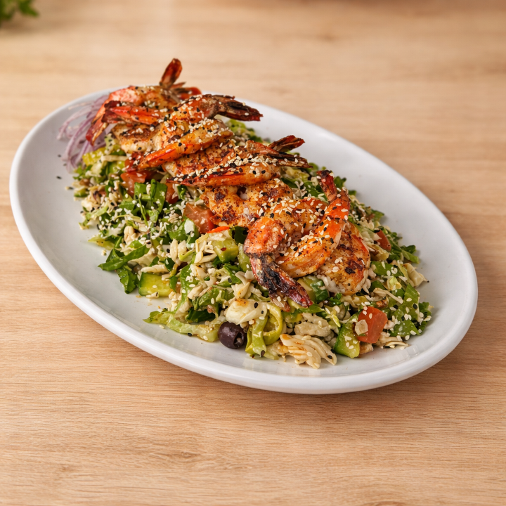 Asian Cajun Salad Dinner.