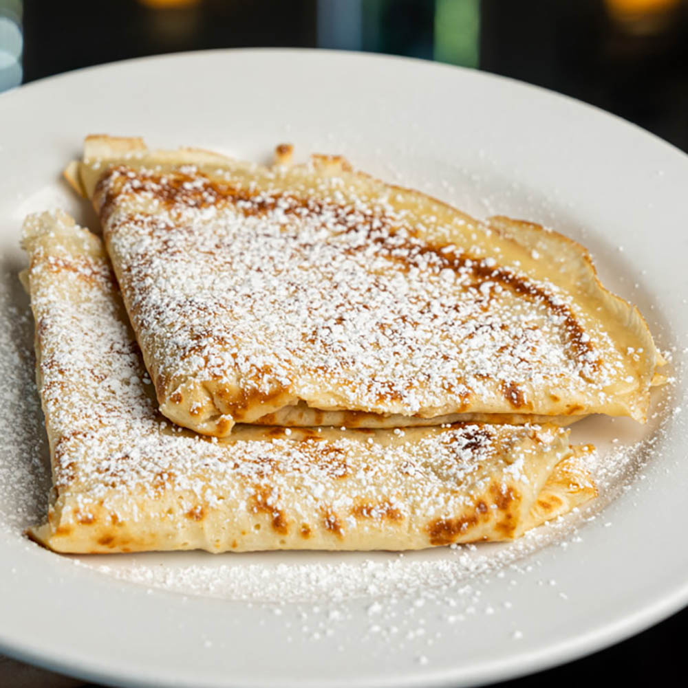 2 Plain Crepes.