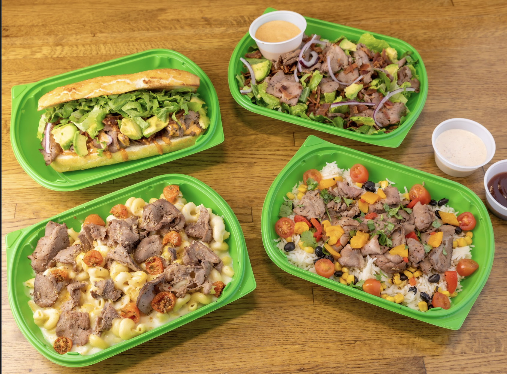 Tri tip steakhouse feast for 4.