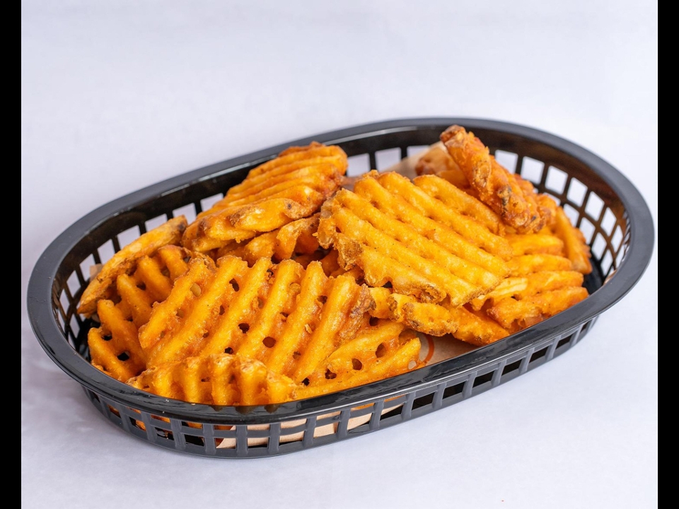 Waffle Fries Large.