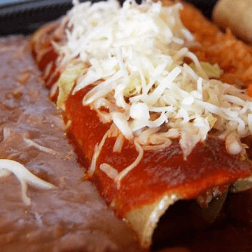 Cheese Enchilada Plate.