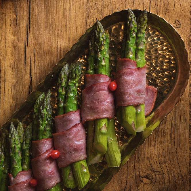Asparagus with Bacon.