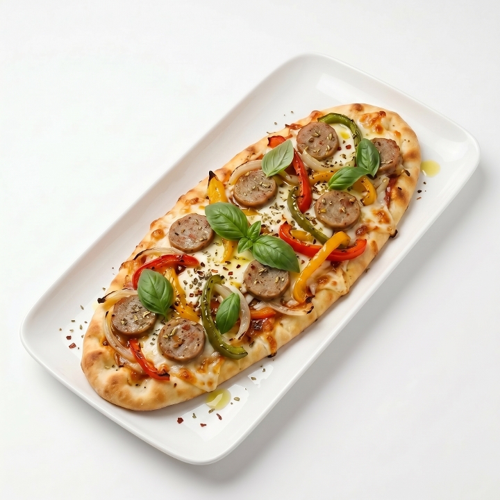 Sausage & Peppers Flatbread - Lunch.