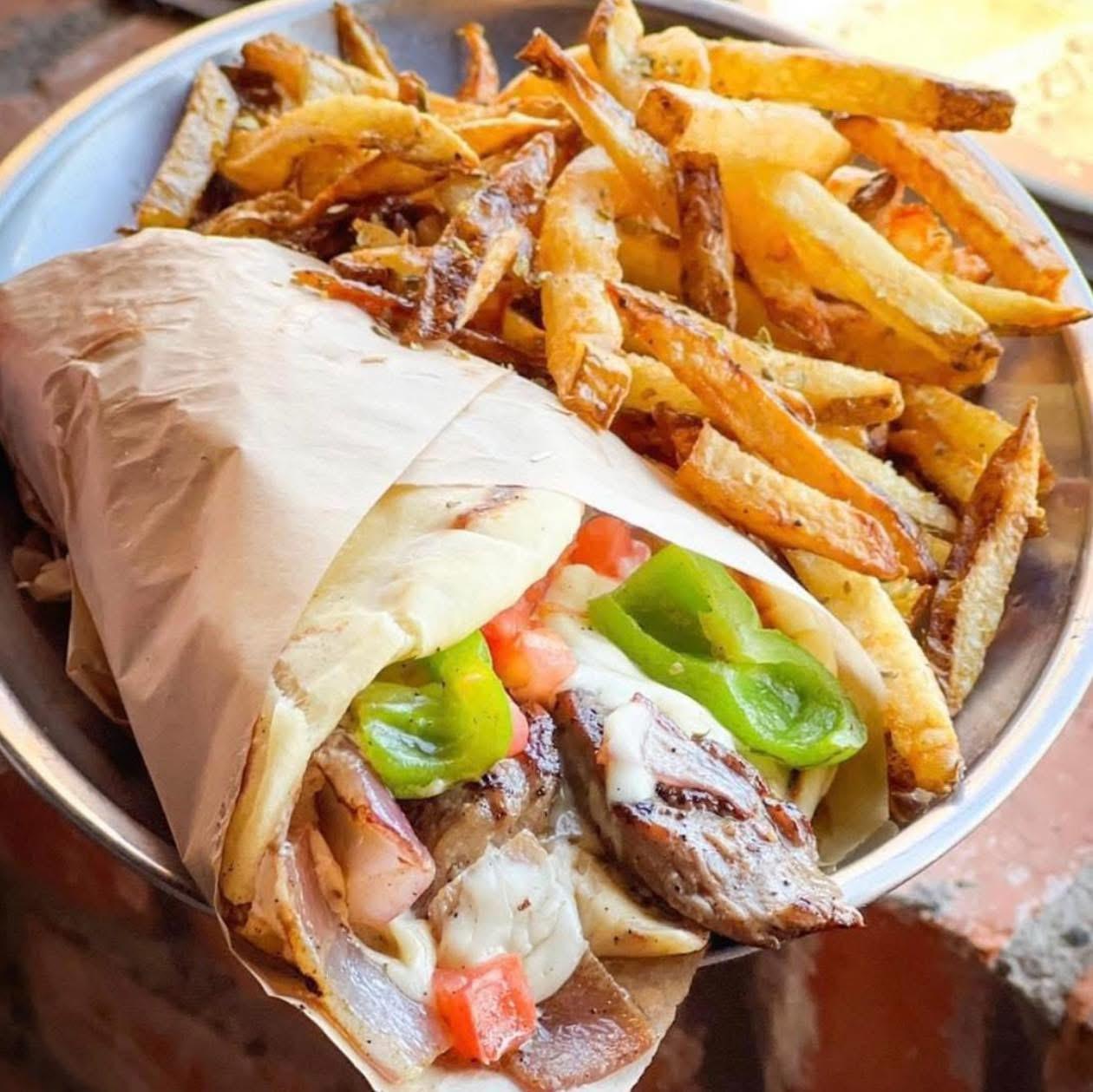 Philly Cheese Steak Gyro.
