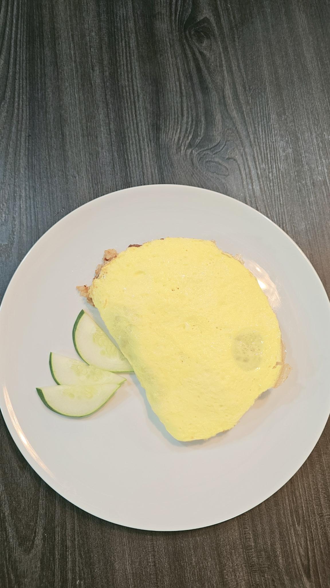 Adobo Fried Rice Omelette.