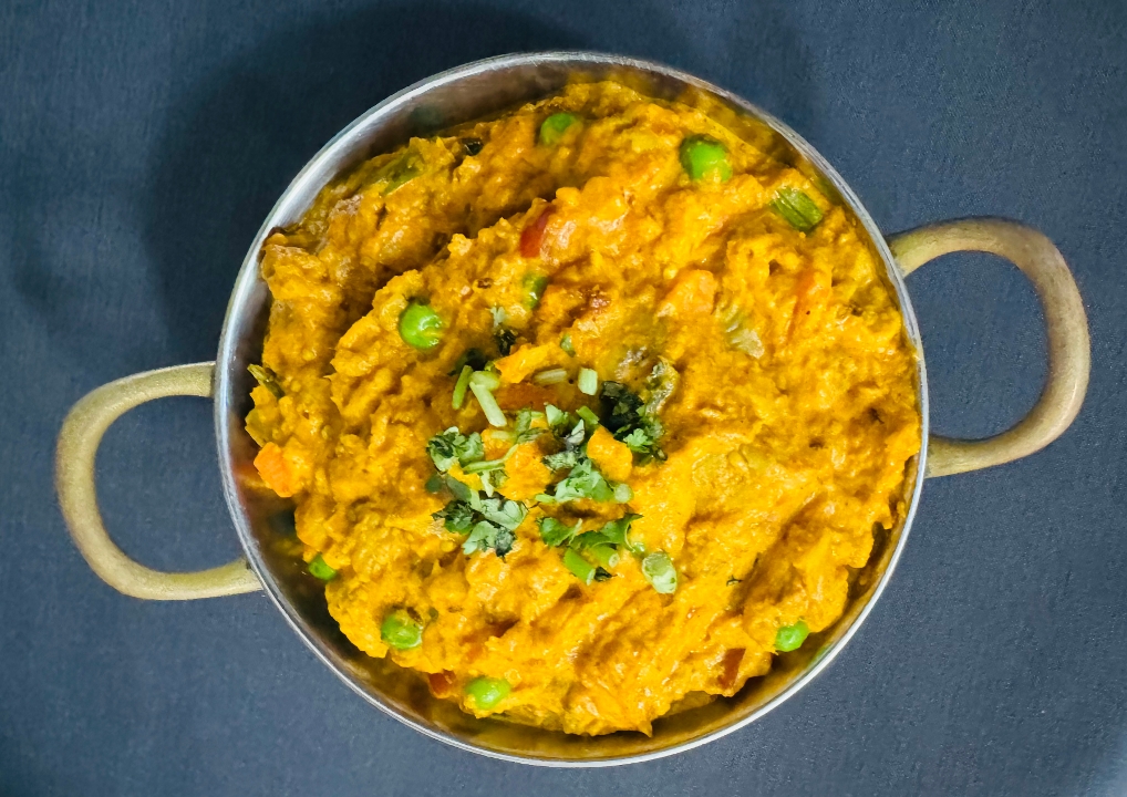 BAINGAN BHARTA (Mashed Eggplant).
