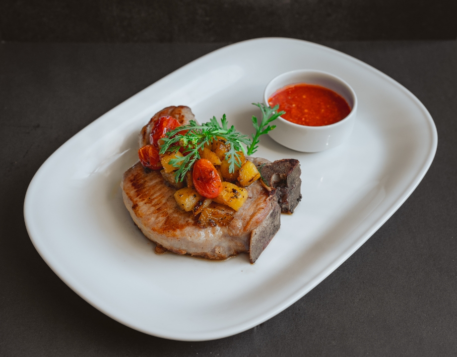 Pan Roasted Pork Chop.