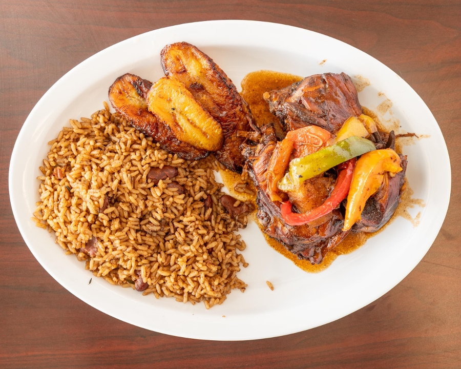 Brown Stew Chicken.