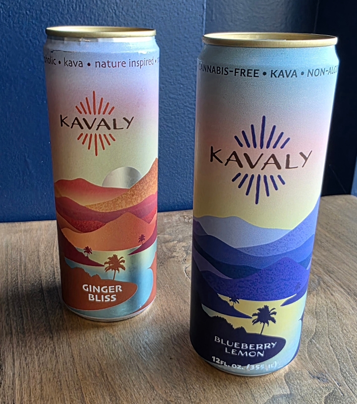 Kavaly Zen Drink - Blueberry 12oz Can.