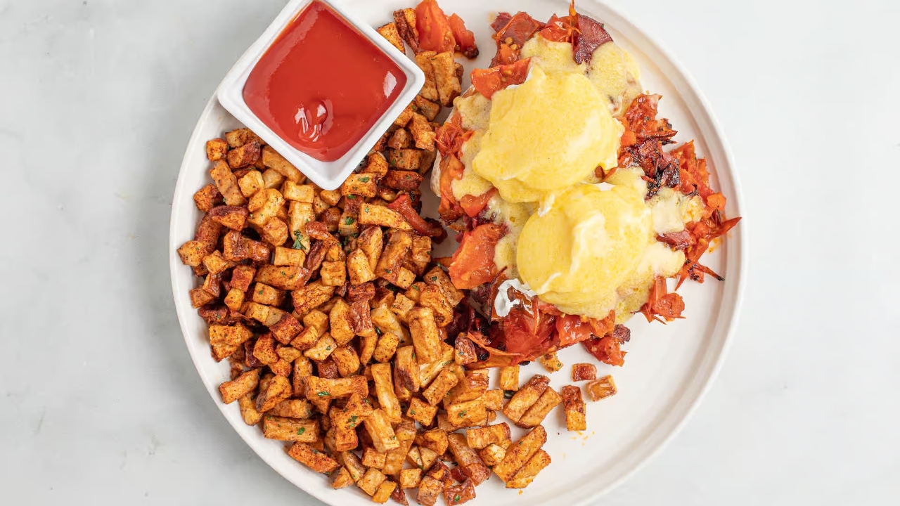 Mediterranean Benedict.