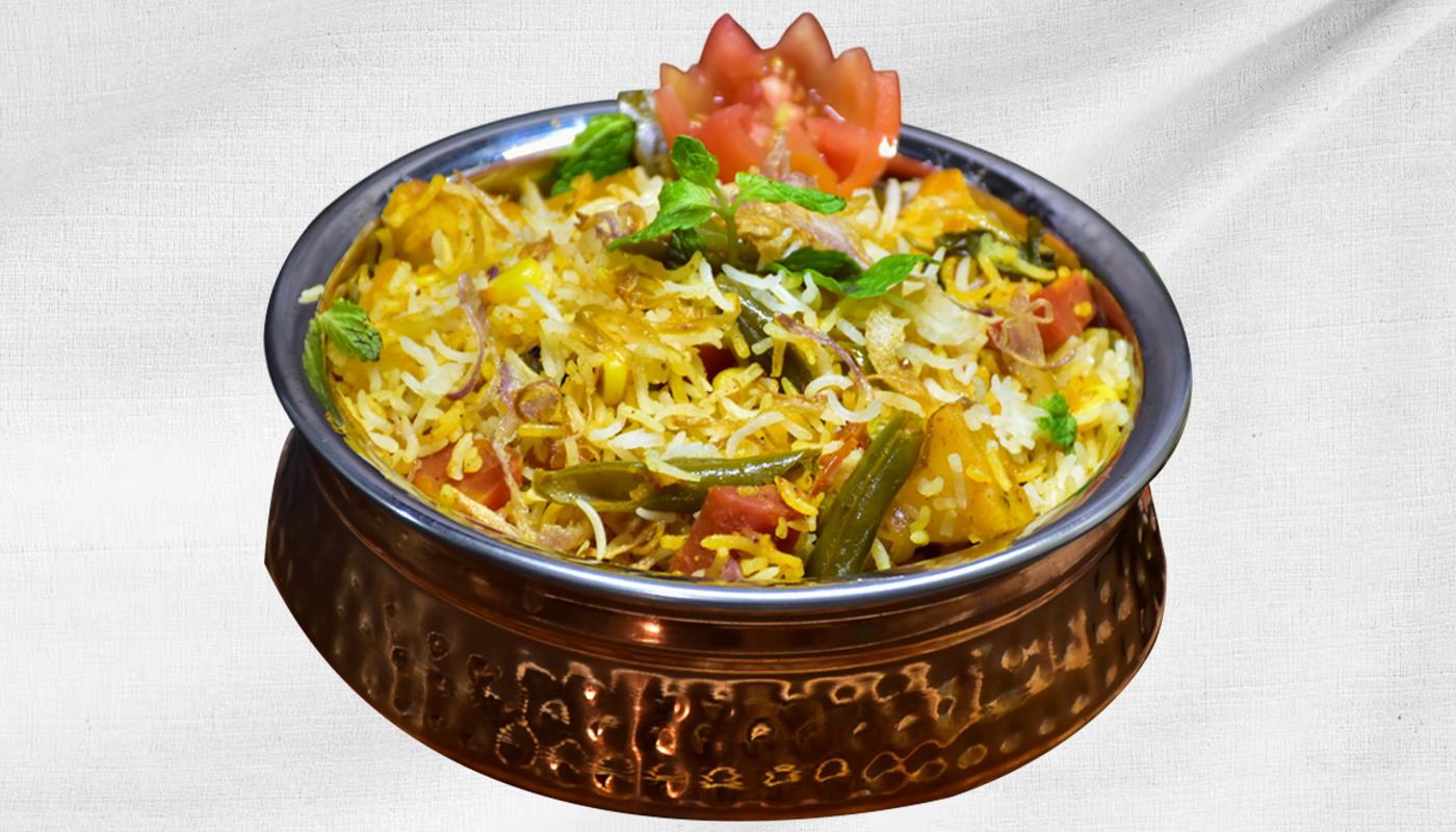 Veg Dum Biryani.