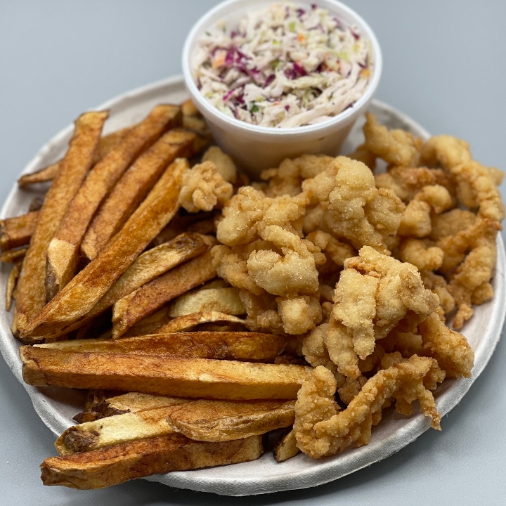 Clam Strip Fry Dinner.