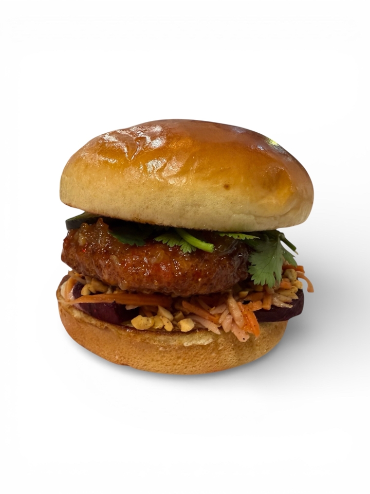 Vegetarian General Tso's Banh Mi.