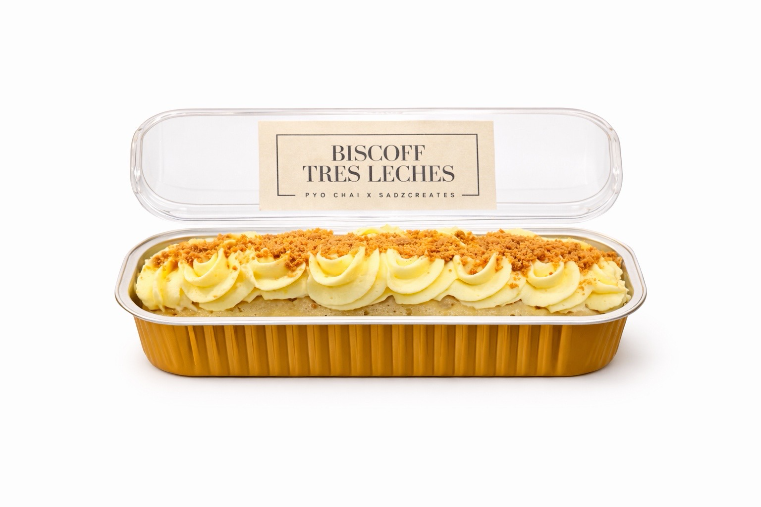Biscoff tres leches.