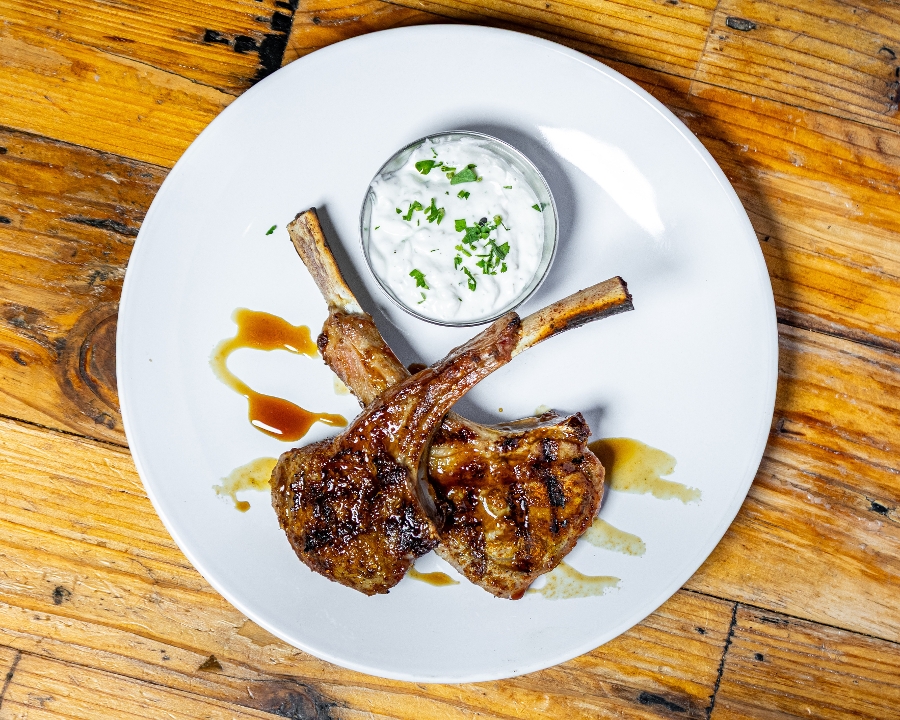 Grass Fed Lamb Entree.