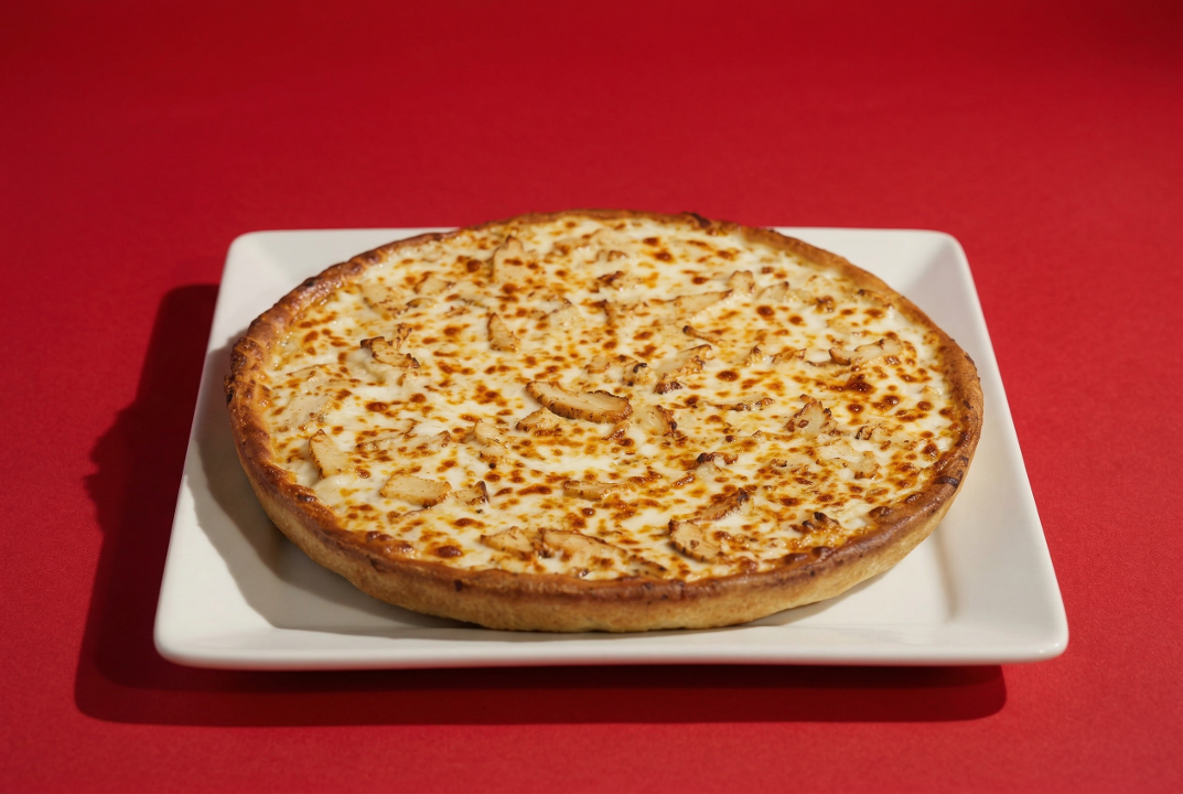 Large Chicken Alfredo Pizza.