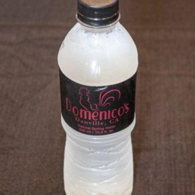 Bottled Domenico's Water.