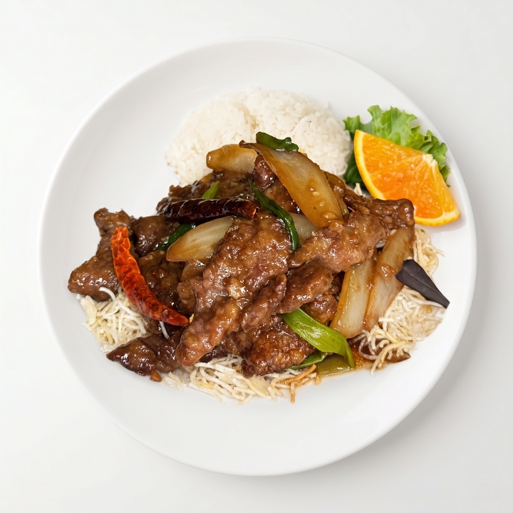 L - Auntie’s Thai Twist Mongolian Beef🌶️.