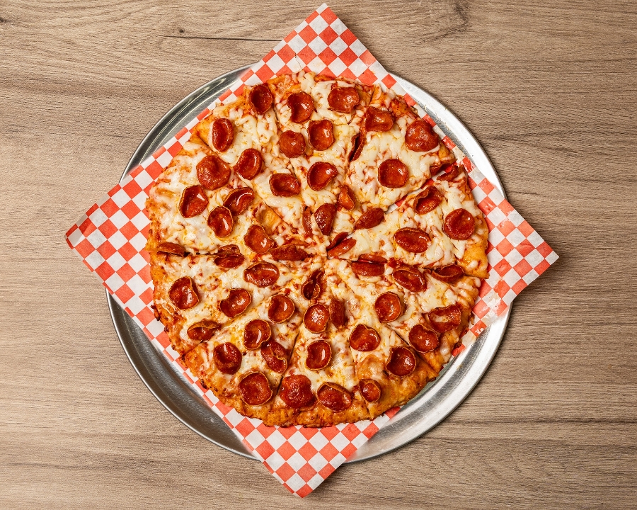 Halal Pepperoni Pizza.