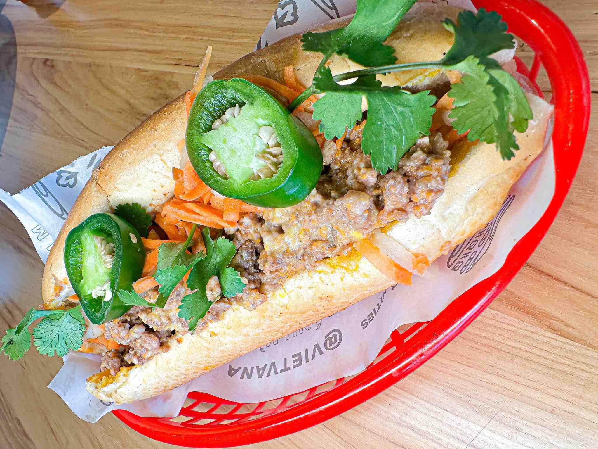 VIETNAMESE MEATBALL BANH MI.