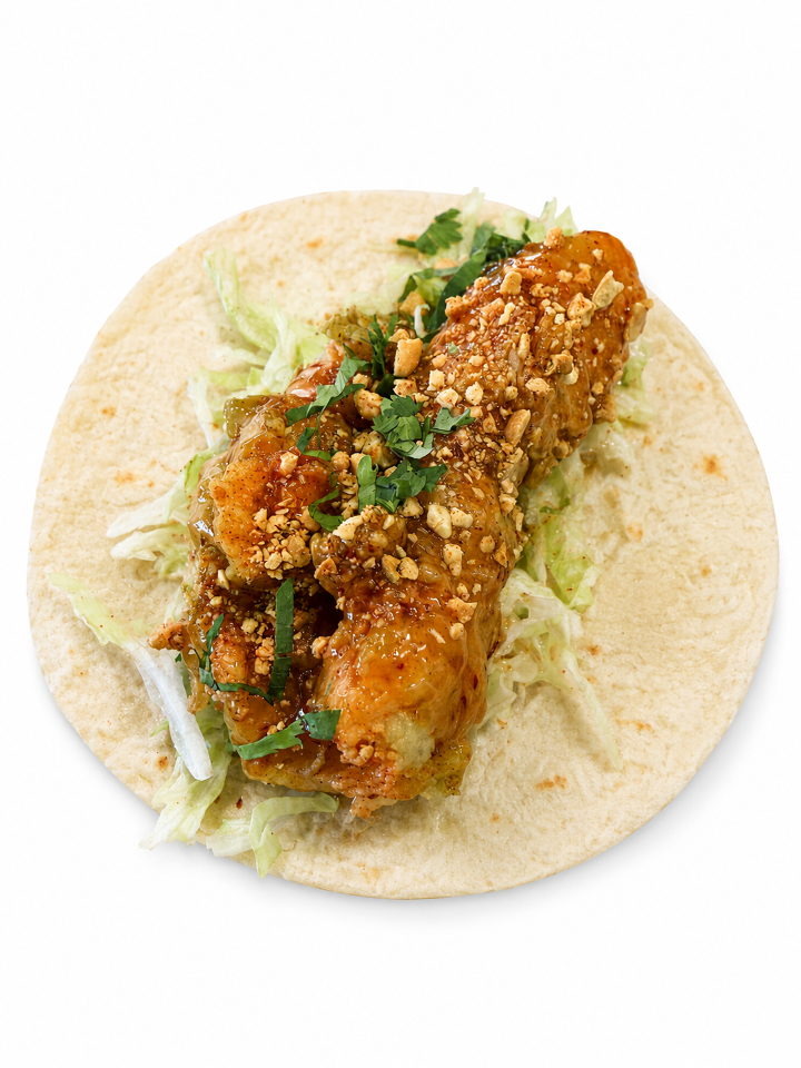 Orange Chicken Taco.