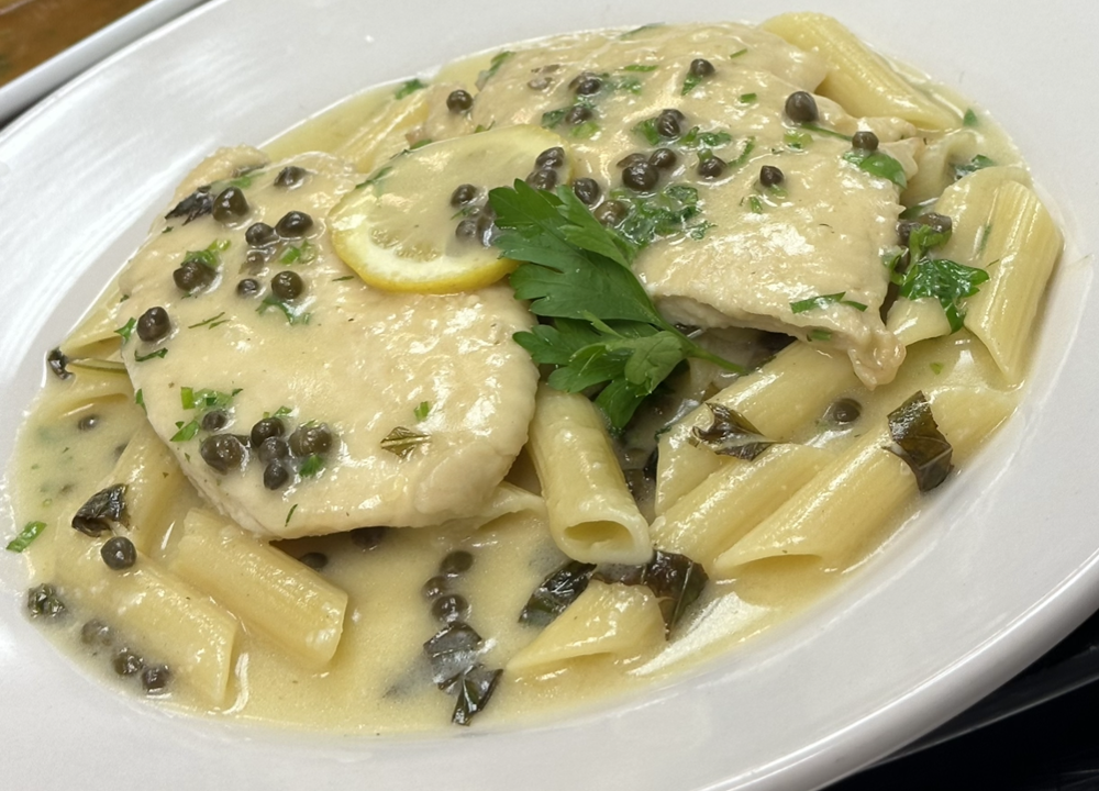 L-Chicken Piccata.
