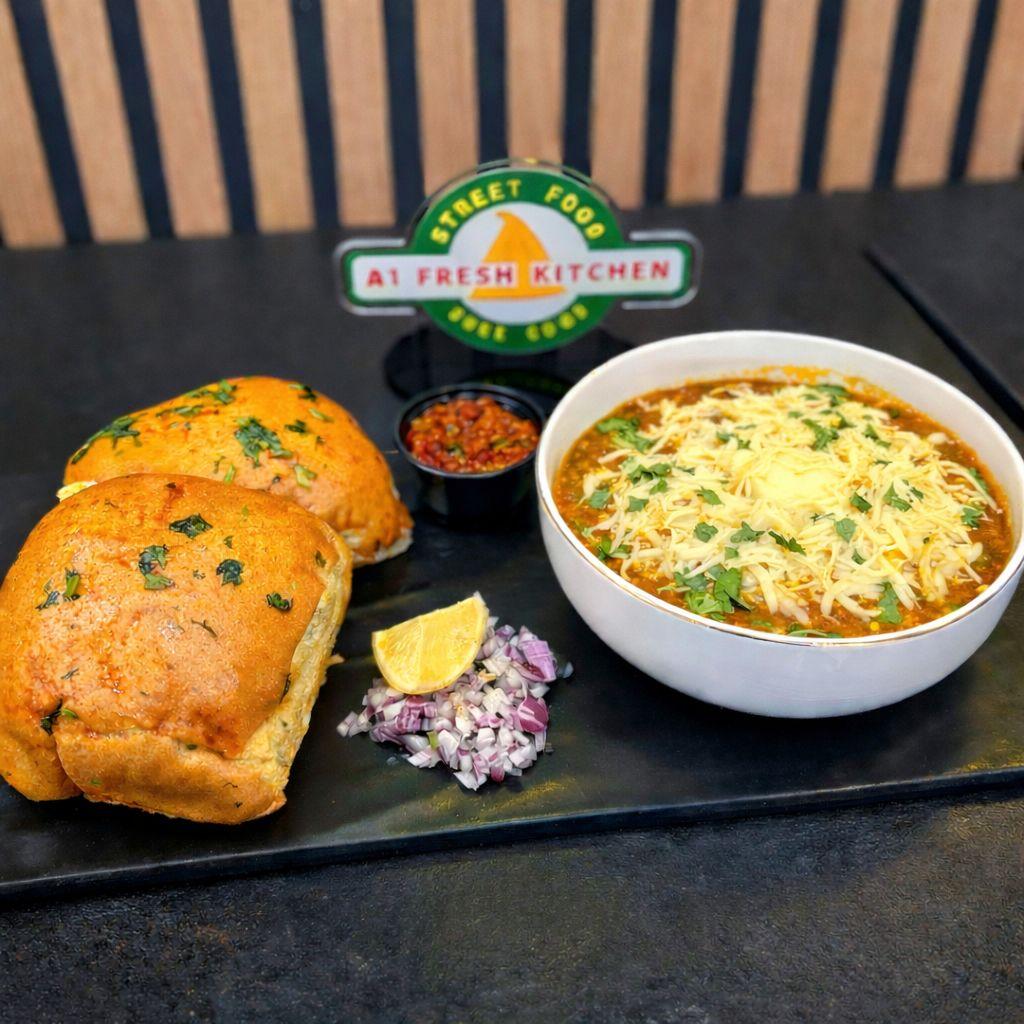 CHEESE PAV BHAJI.