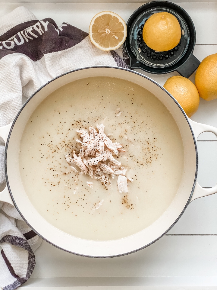 AVGOLEMONO SOUP.