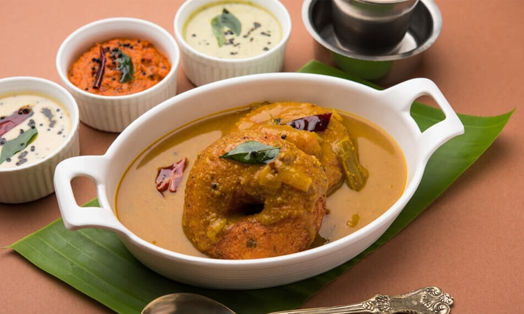 Sambar Vada - (2 pcs) 8am-12pm.