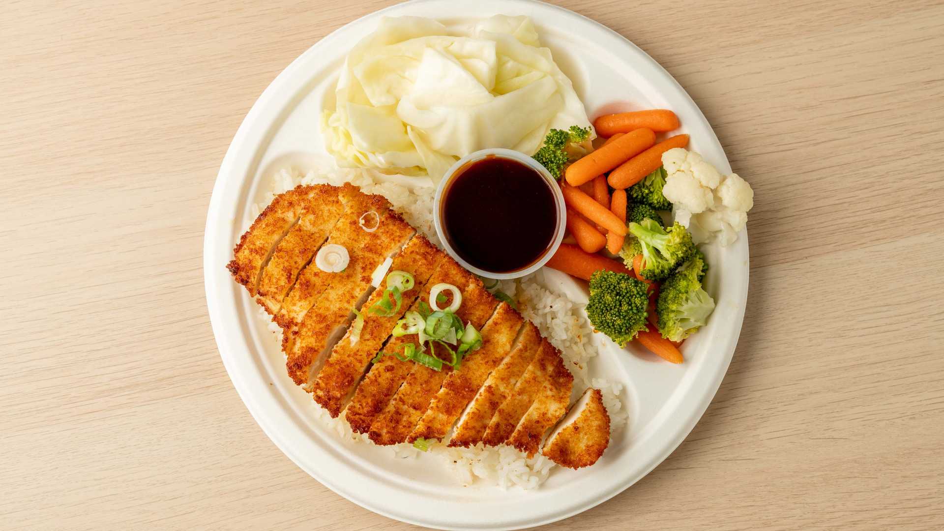 Chicken Katsu Plate Lunch.