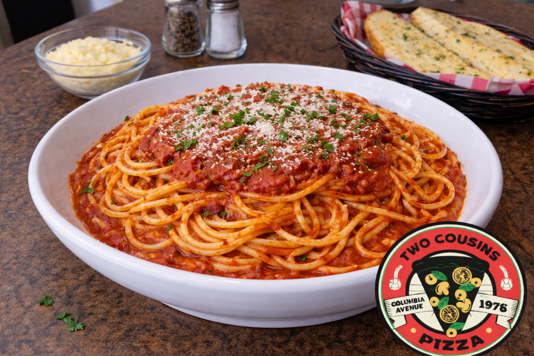 Spaghetti w Marinara Sauce.