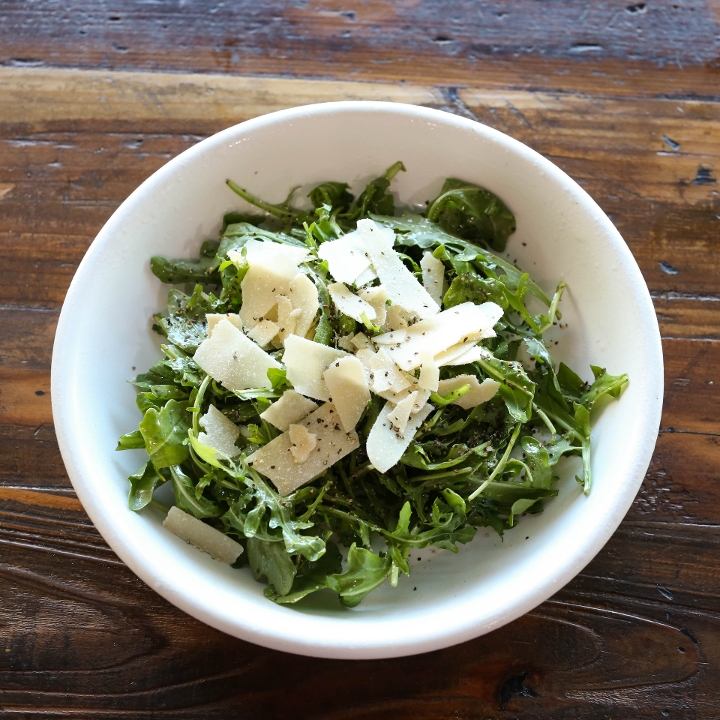 Arugula and Parm Salad.