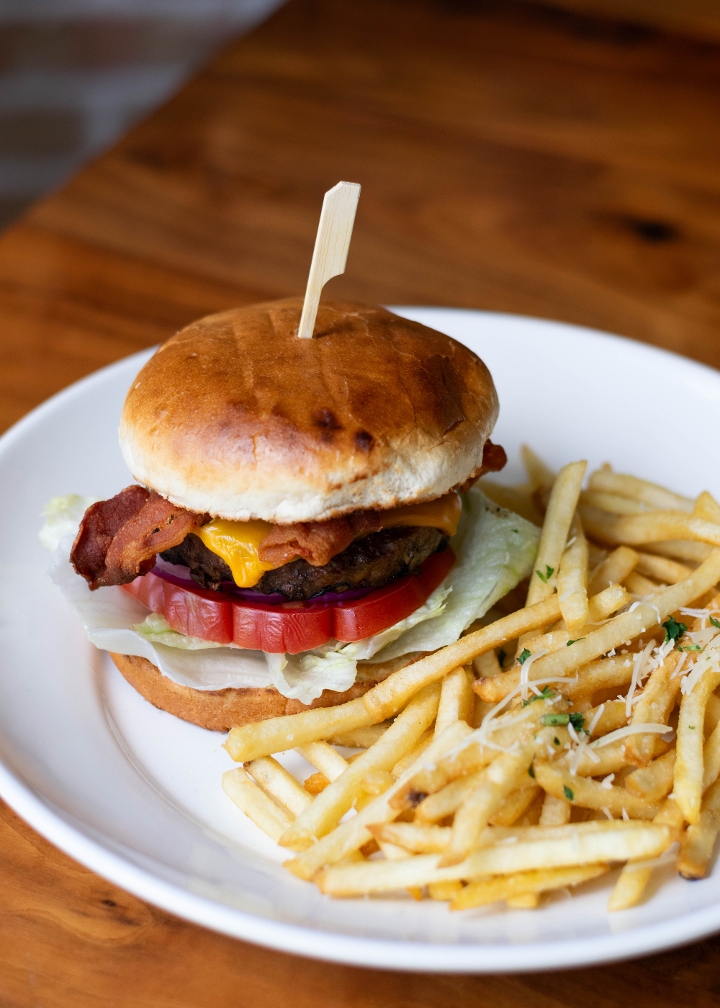 Crust & Brew Burger.