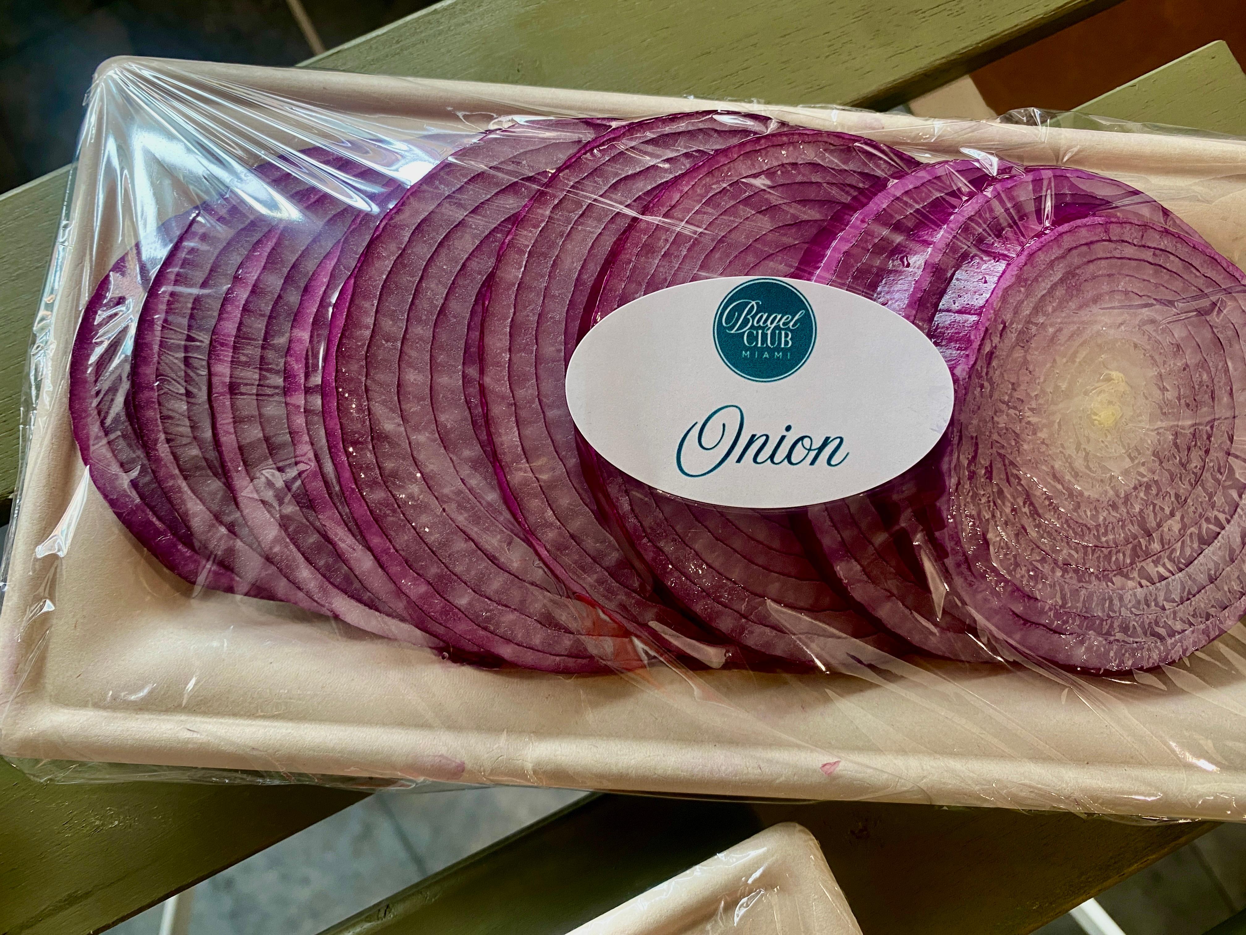 RED ONION SLICES  (serves 3-4).