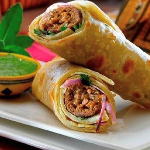 Beef Seekh Kabab Roll.